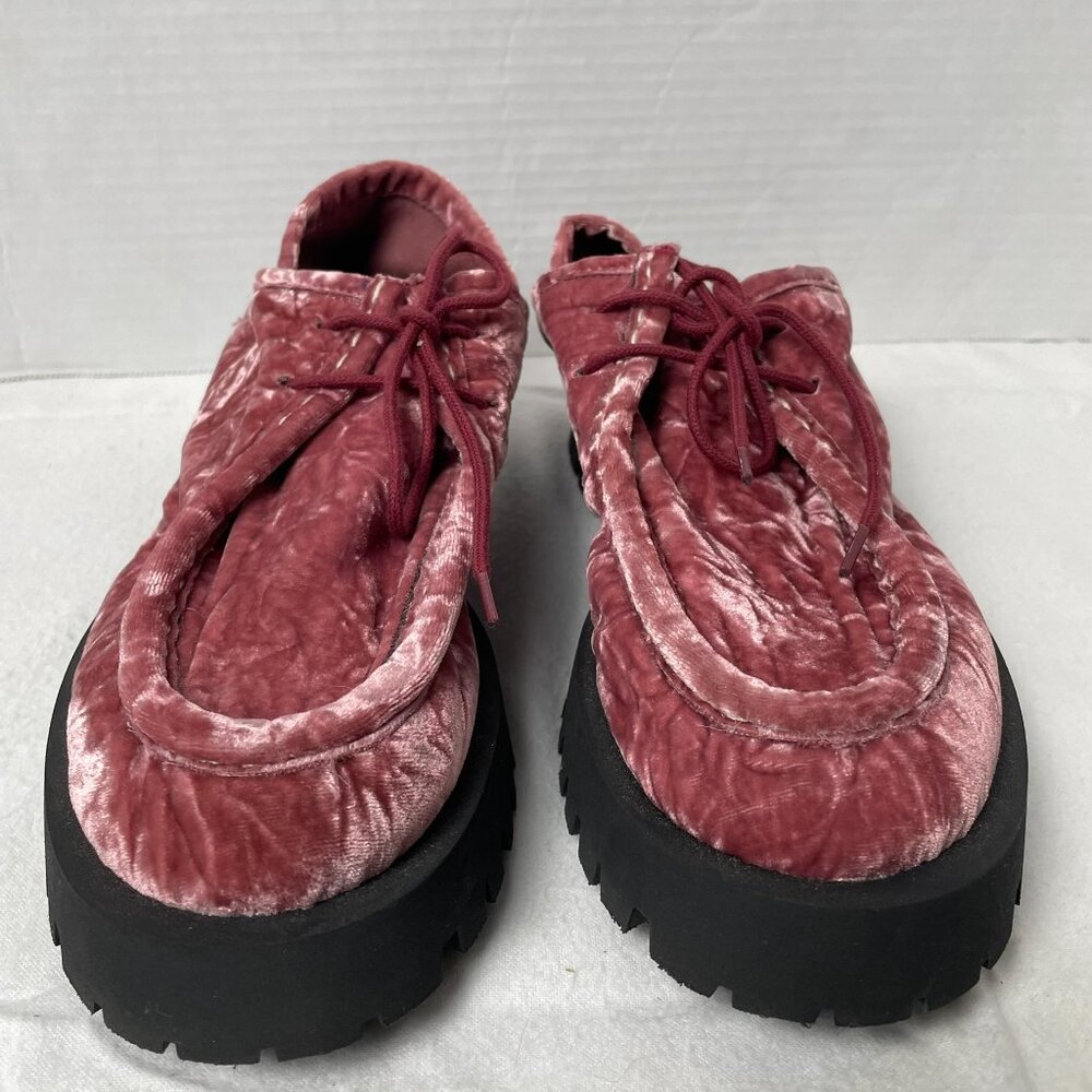 Free People Convertible Velvet Oxford Loafers with Lug Sole - Picture 4 of 10